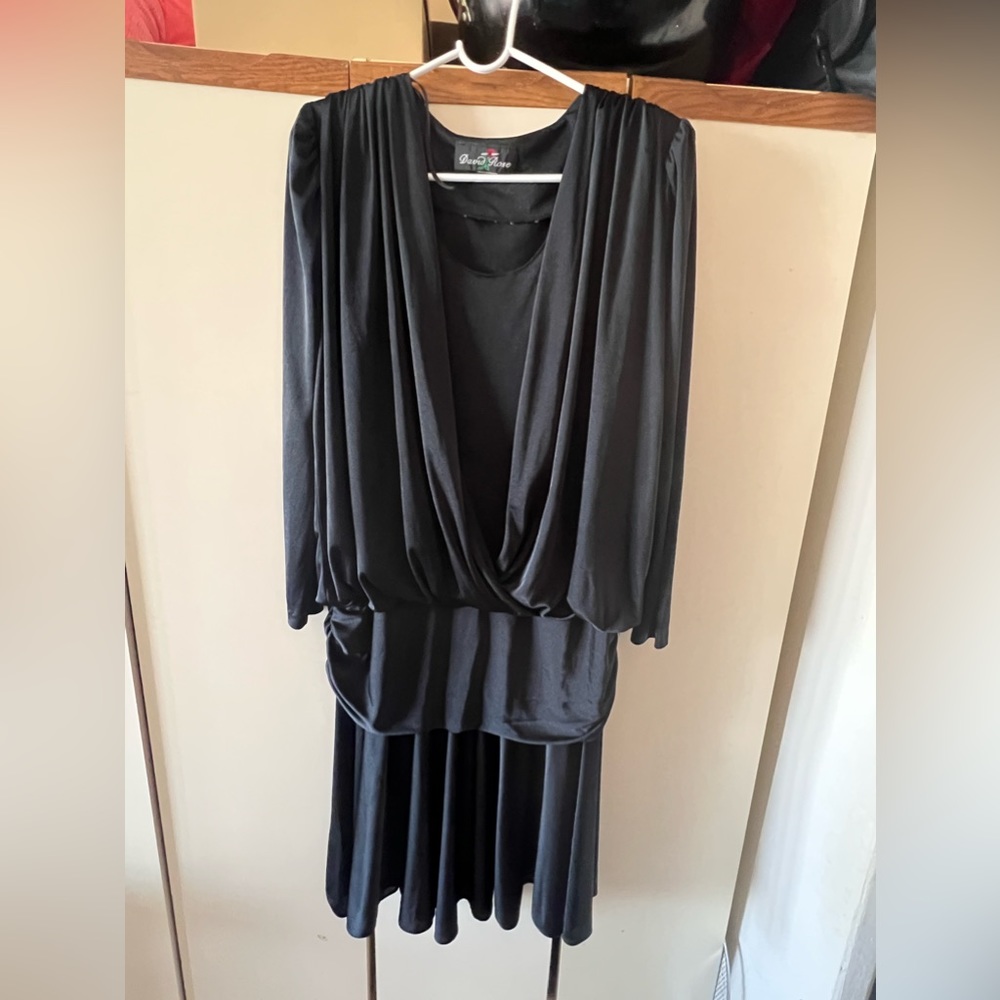 Long sleeve black dress
